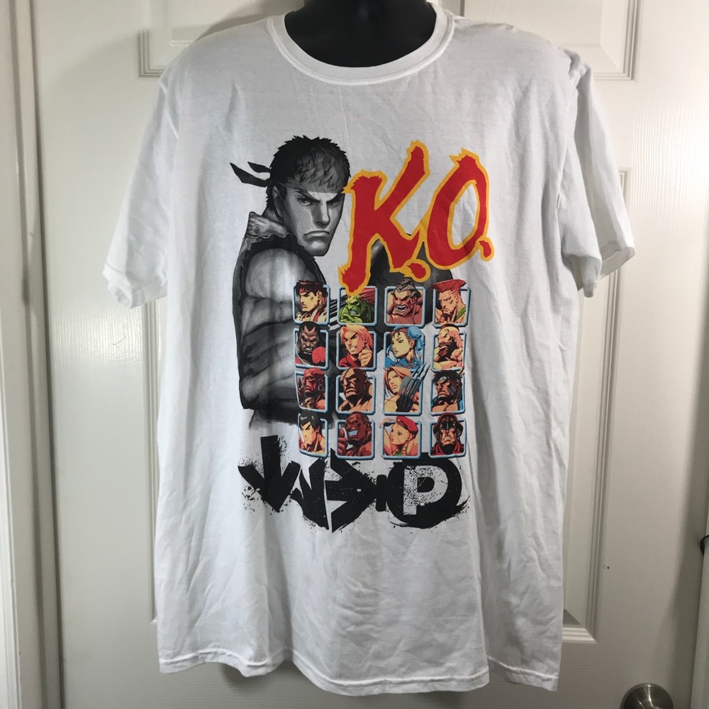 NWOT Capcom Street Fighter Ryu KO TShirt SiZe XL